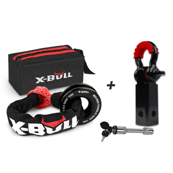 X-BULL Soft Shackle Synthetic Rope Recovery Snatch Ring /Recovery Hitch Receiver Tristar Online