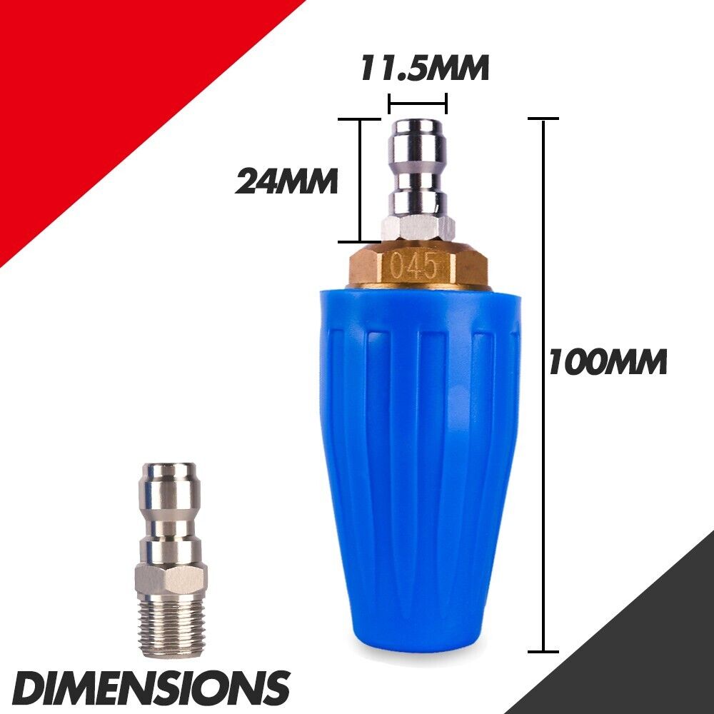 X-BULL Pressure Washer Turbo Nozzle Head 4000PSI High Cleaner 1/4BSP Tristar Online