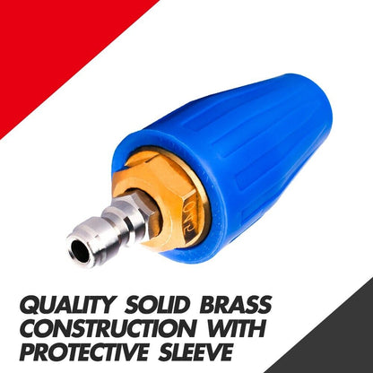 X-BULL Pressure Washer Turbo Nozzle Head 4000PSI High Cleaner 1/4BSP Tristar Online