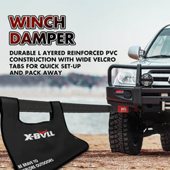 X-BULL 4WD Recovery Kit Kinetic Recovery Rope With 12000LBS Electric Winch 12V Winch 4WD 4X4 Offroad Tristar Online