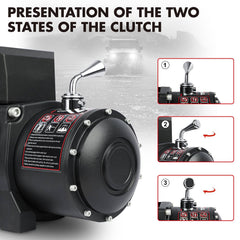 X-BULL 12V Electric Winch 12000LBS synthetic rope with 4PCS Recovery Tracks Gen3.0 Black Tristar Online