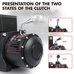 X-BULL 4x4 Electric Winch 12V 12000LBS synthetic rope 4WD Car with winch mounting plate Tristar Online