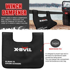 X-BULL Recovery Kit 4X4 Off-Road Kinetic Rope Snatch Strap Winch Damper 4WD13PCS Tristar Online