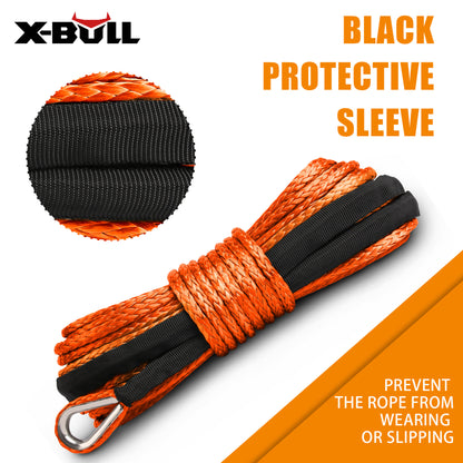 X-BULL Winch Rope Dyneema Synthetic Rope 5.5mm x 13m Tow Recovery Offroad 4wd Tristar Online