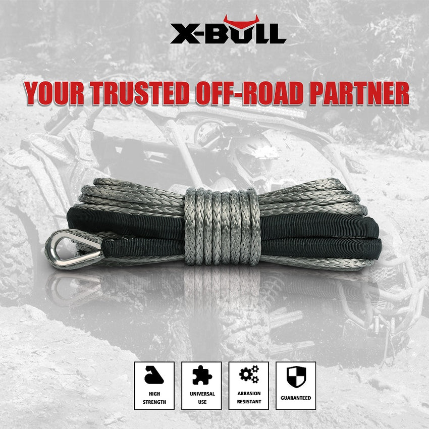 X-BULL Winch Rope 5.5mm x 13m Dyneema Synthetic Rope Tow Recovery Offroad 4wd4x4 Tristar Online