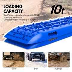 X-BULL Recovery tracks Sand Trucks Offroad With 4PCS Mounting Pins 4WDGen 2.0 - blue Tristar Online