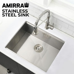 AMIRRA Kitchen Stainless Steel Sink 440mm x 340mm with Nano Coating (Silver Black) AMR-KS-103-LH Tristar Online