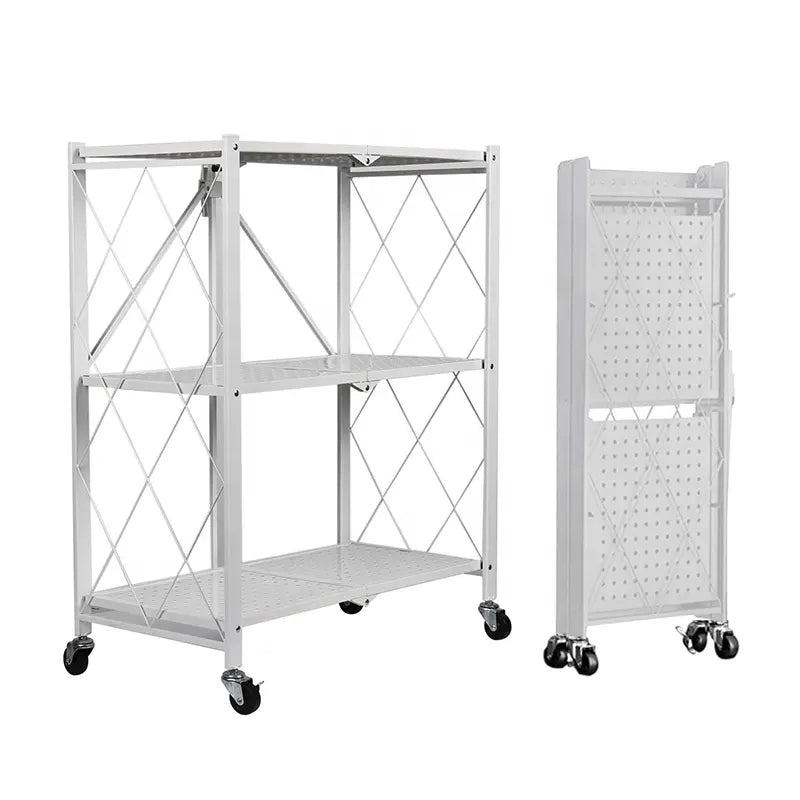 EKKIO Foldable Storage Shelf 3 Tier (White) Tristar Online