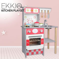 EKKIO Wooden Kitchen Playset for Kids (European Style Kitchen Set) EK-KP-103-MS Tristar Online