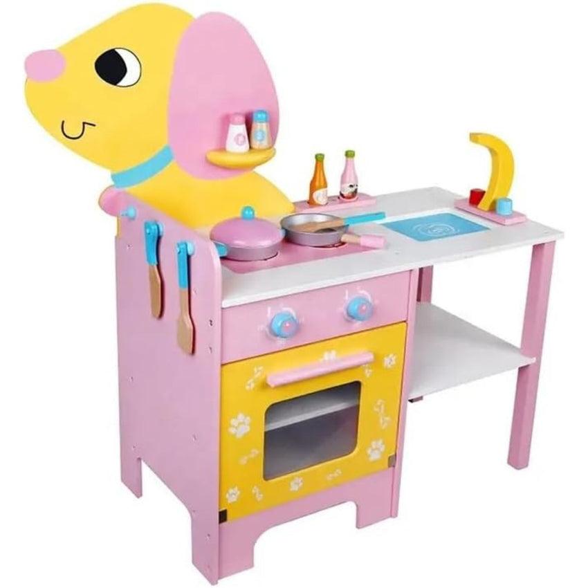 EKKIO Wooden Kitchen Playset for Kids (Puppy Shape Kitchen Set) EK-KP-108-MS Tristar Online