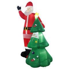 Festiss 2.5m Santa and Christmas Tree Christmas Inflatable with LED FS-INF-01 Tristar Online