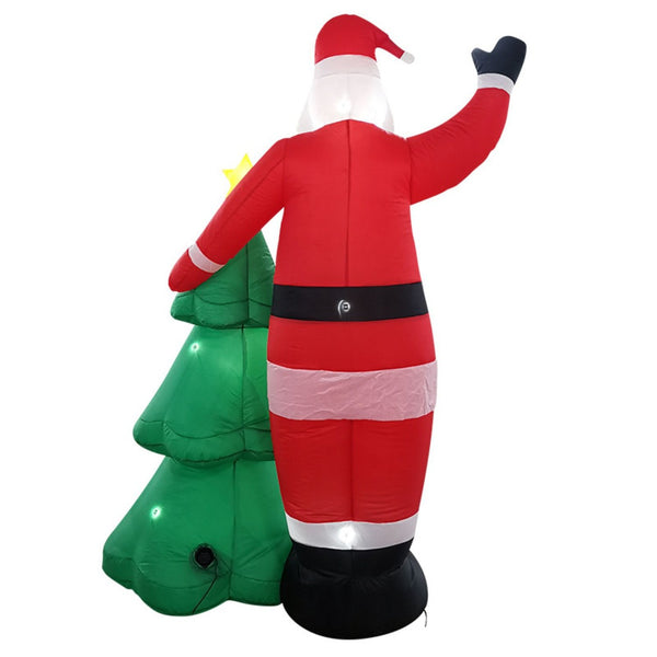 Festiss 2.5m Santa and Christmas Tree Christmas Inflatable with LED FS-INF-01 Tristar Online