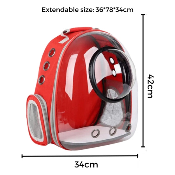 Floofi Expandable Space Capsule Backpack - Model 2 (Red) FI-BP-119-FCQ Tristar Online