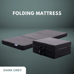 GOMINIMO 3 Fold Folding Mattress Single Dark Grey GO-FM-100-EON Tristar Online