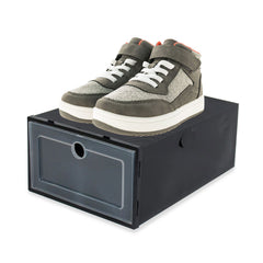 GOMINIMO Plastic Shoe Box 12 PCS Black Tristar Online