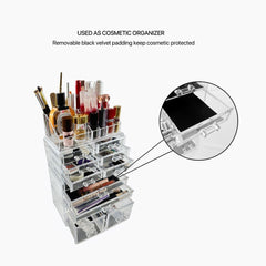 GOMINIMO Makeup Cosmetic Organizer With 12 Drawers (Clear) GO-MCO-100-CS Tristar Online