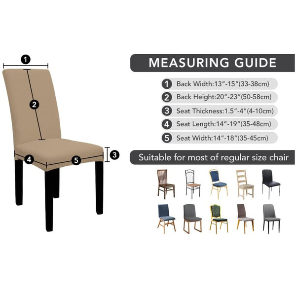 GOMINIMO 6pcs Dining Chair Slipcovers/ Protective Covers (Camel) GO-DCS-103-RDT Tristar Online