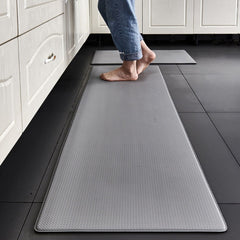 GOMINIMO PVC Kitchen Mat 2pcs Set Grey GO-MT-101-DA Tristar Online