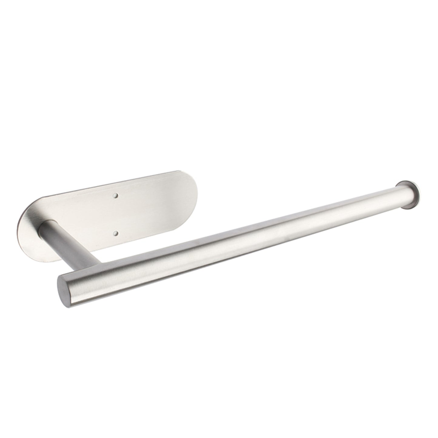 GOMINIMO Self Adhesive or Drilling Paper Towel Holder Wall Mount (Silver) GO-PTH-100-TN Tristar Online