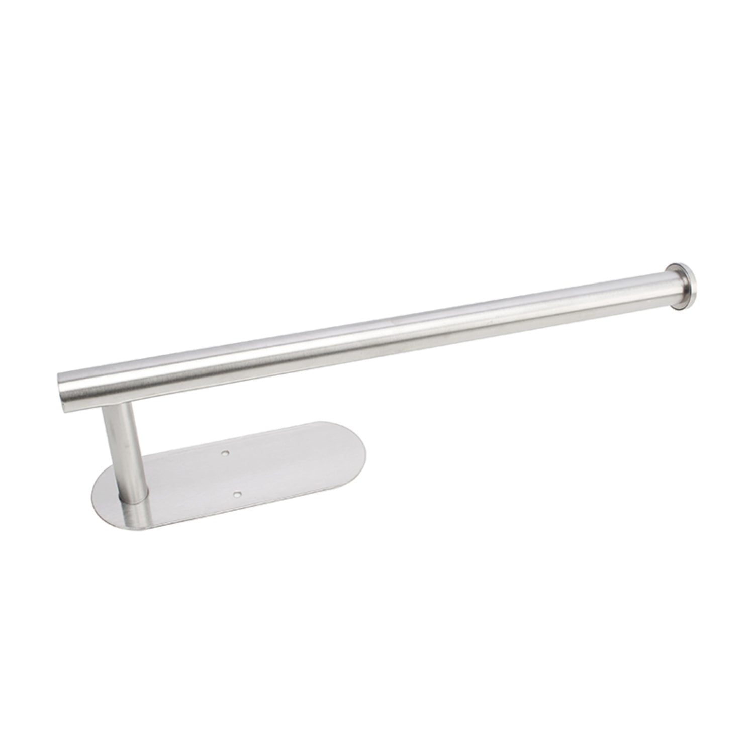 GOMINIMO Self Adhesive or Drilling Paper Towel Holder Wall Mount (Silver) GO-PTH-100-TN Tristar Online
