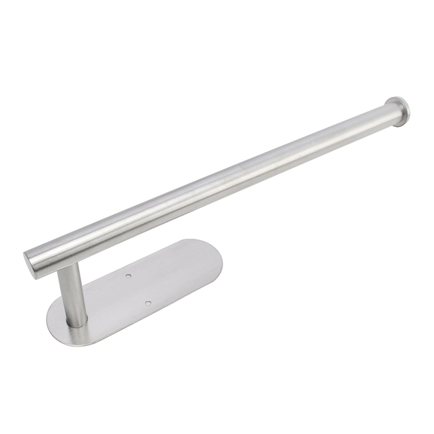 GOMINIMO Self Adhesive or Drilling Paper Towel Holder Wall Mount (Silver) GO-PTH-100-TN Tristar Online
