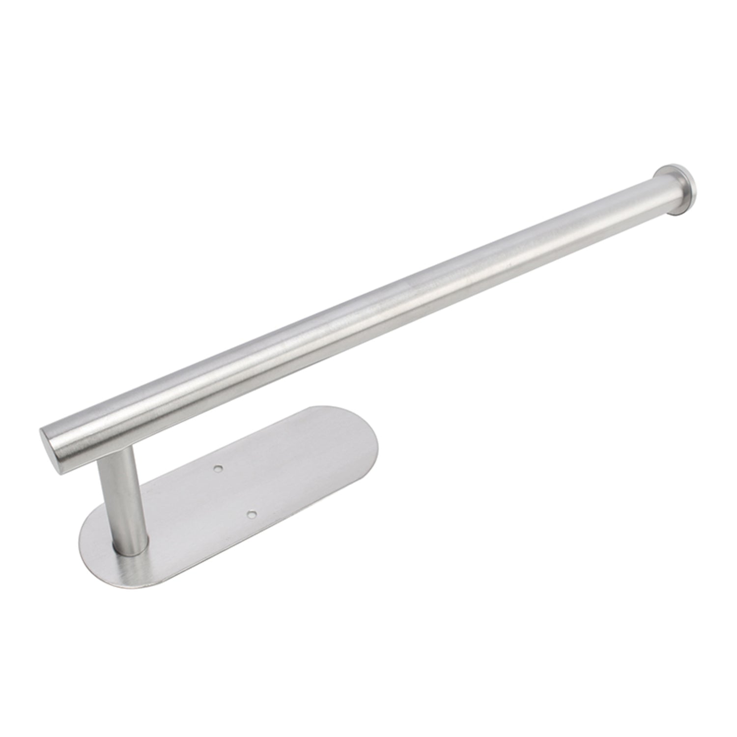 GOMINIMO Self Adhesive or Drilling Paper Towel Holder Wall Mount (Silver) GO-PTH-100-TN Tristar Online