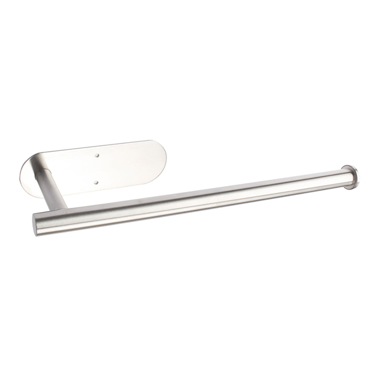 GOMINIMO Self Adhesive or Drilling Paper Towel Holder Wall Mount (Silver) GO-PTH-100-TN Tristar Online