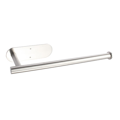 GOMINIMO Self Adhesive or Drilling Paper Towel Holder Wall Mount (Silver) GO-PTH-100-TN Tristar Online