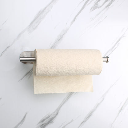 GOMINIMO Self Adhesive or Drilling Paper Towel Holder Wall Mount (Silver) GO-PTH-100-TN Tristar Online