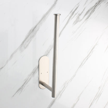 GOMINIMO Self Adhesive or Drilling Paper Towel Holder Wall Mount (Silver) GO-PTH-100-TN Tristar Online