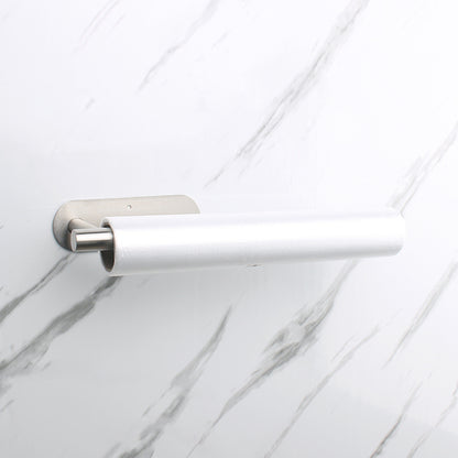 GOMINIMO Self Adhesive or Drilling Paper Towel Holder Wall Mount (Silver) GO-PTH-100-TN Tristar Online