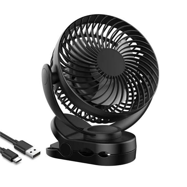 GOMINIMO 10000mAh Rechargeable Clip on Fan with Hook and LED Light GO-CF-100-YJE Tristar Online