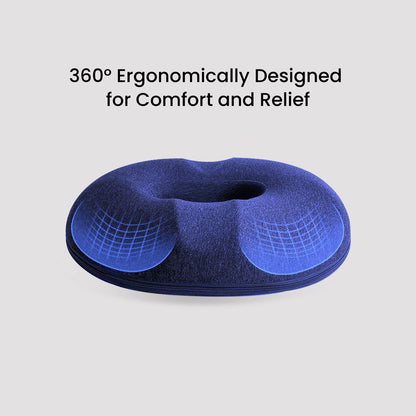 GOMINIMO Memory Foam Seat O Shape Navy Blue Tristar Online
