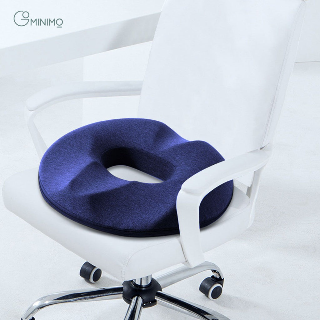 GOMINIMO Memory Foam Seat O Shape Navy Blue Tristar Online