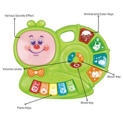 Gominimo Kids Piano Keyboard Music Toys with Snail Shape Design Green Tristar Online