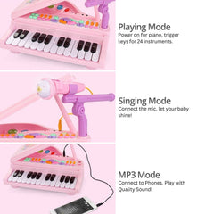 GOMINIMO Kids Piano Keyboard Music Toys (Pink) GO-MAT-106-XC Tristar Online
