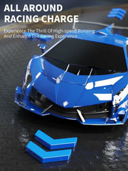 GOMINIMO Transform Car Robot Sport Car with Remote Control (Blue) GO-TCR-101-FM Tristar Online