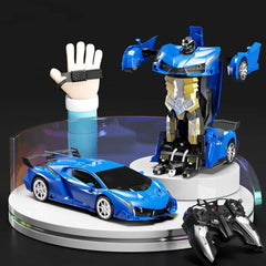 GOMINIMO Transform Car Robot Sport Car with Remote Control (Blue) GO-TCR-101-FM Tristar Online