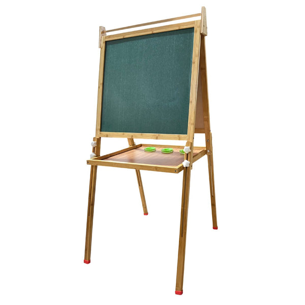 GOMINIMO Bamboo Kids Dual-Sided Art Easel with Painting and Drawing Accessories GO-KAE-100-HX Tristar Online