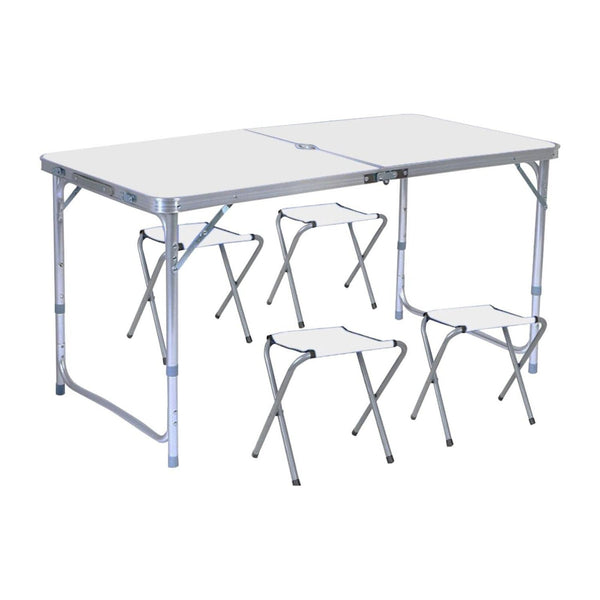 KILIROO Camping Table 120cm Silver (With 4 Chair) KR-CT-104-CU Tristar Online