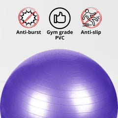 VERPEAK Yoga Ball 75cm (Silver) FT-YB-106-SD Tristar Online