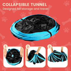 Floofi 4 Holes Cat Tunnel (White) - PT-CT-120-QQQ Tristar Online