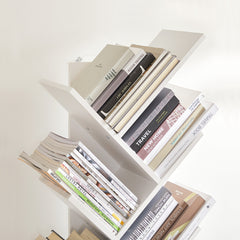 VASAGLE Tree Bookshelf 8 Tier White LBC11WTV1 LBC11WTV1 Tristar Online