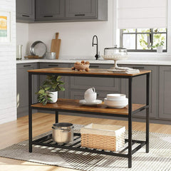 VASAGLE Kitchen Shelf Rustic Brown and Black KKI01BX Tristar Online