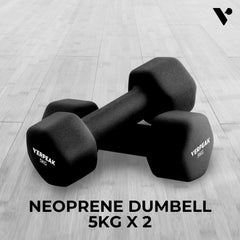 Verpeak Neoprene Dumbbell 5kg x 2 Black VP-DB-138-AC Tristar Online