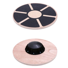Verpeak Wooden Wobble Board with Non-Slip Pads (Black with Wood) VP-BT-102-BK Tristar Online
