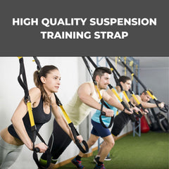 VERPEAK Suspension Trainer Resistance System Training Kit (Black and yellow) VP-SPT-100-YN Tristar Online