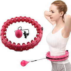 VERPEAK Weighted Hula Hoop with 26 Detachable Knots (Pink) Tristar Online