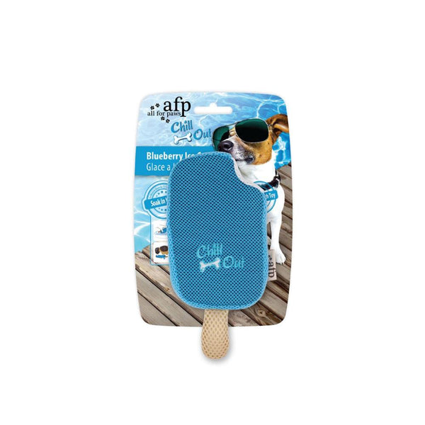 Dog Drinking Sponge Soak - Blueberry Ice Cream Shape Chew Play Toy AFP - Blue Tristar Online