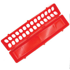 50cm Long Poultry Feeder Chicken Feeding Trough Red Plastic Flip Top Container Tristar Online